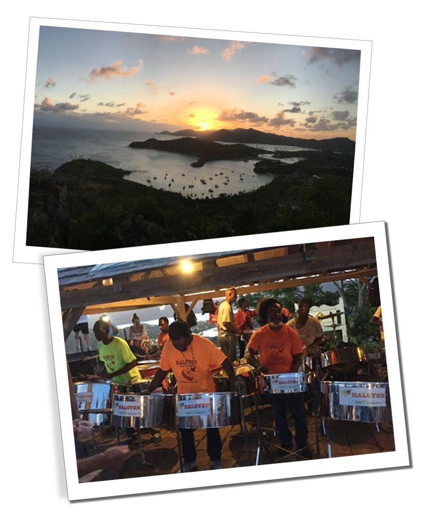 Shirley Heights and a steel band