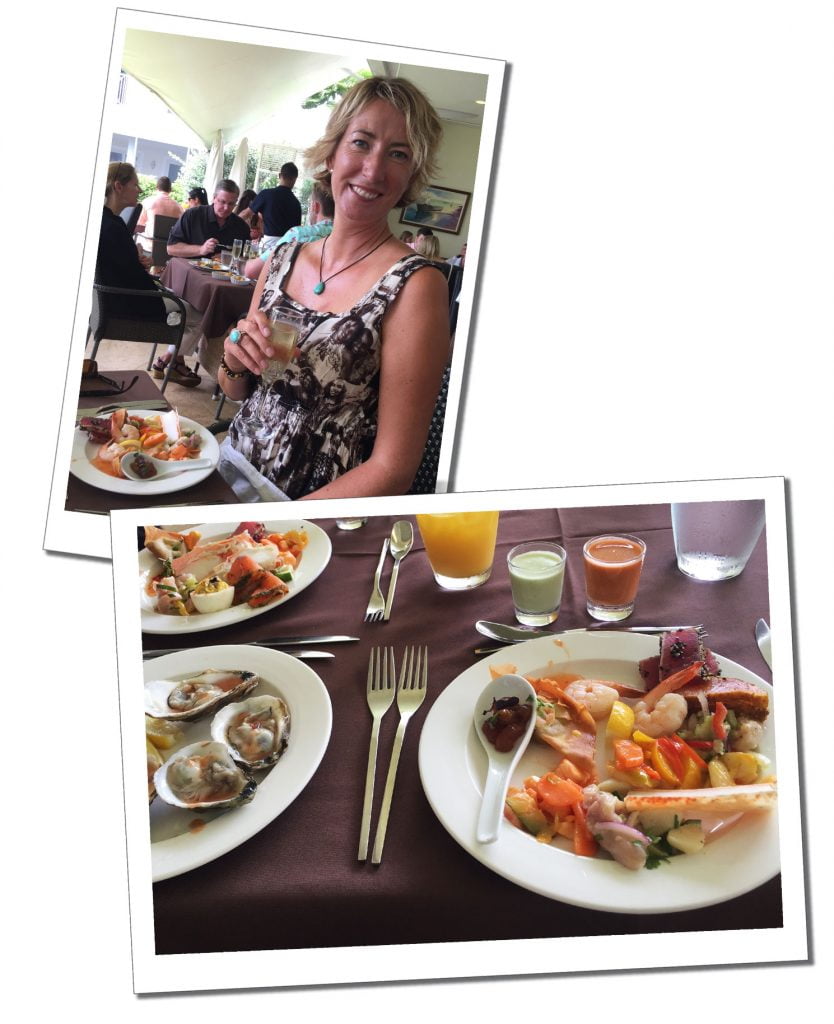 SueWhereWhyWhat smiling at Brunch