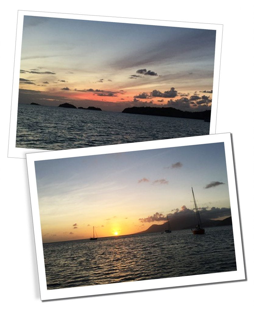 Sunset, the Caribbean Sea