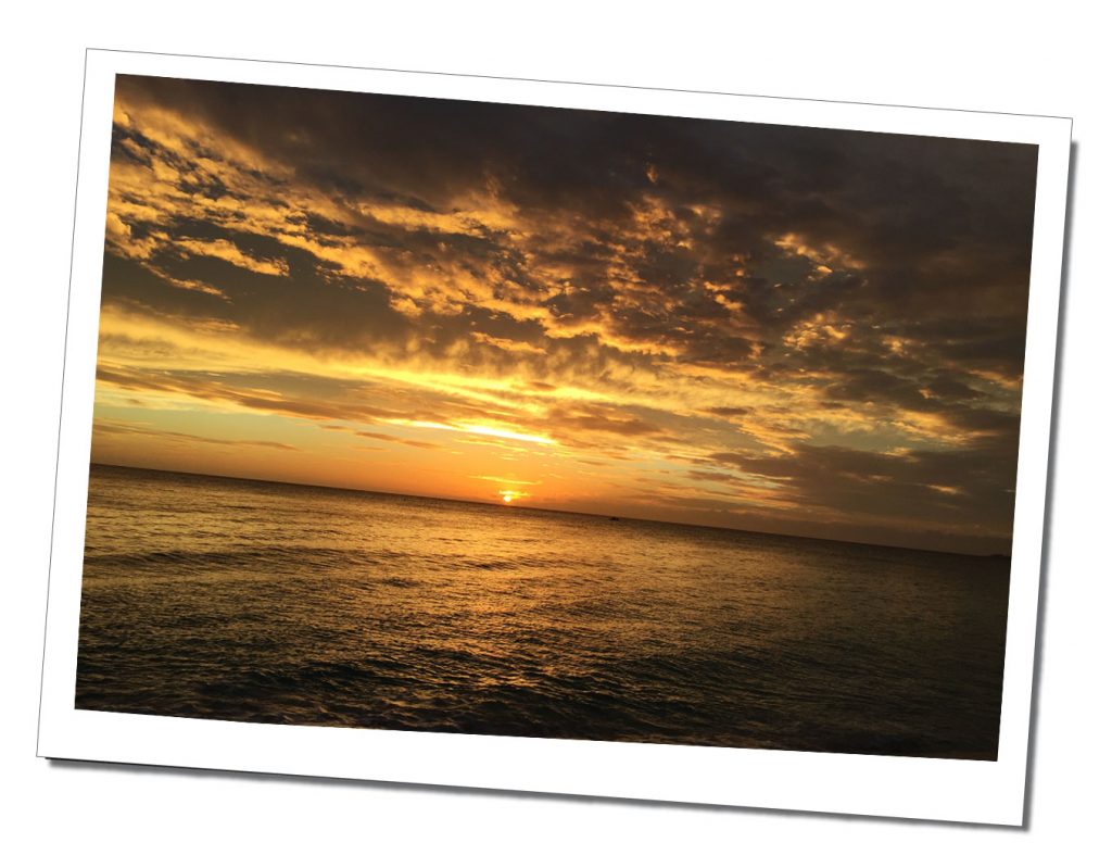 Sunset at 7 mile beach, Grand Cayman