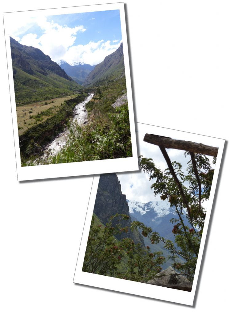 The valley and river, Inca Trail