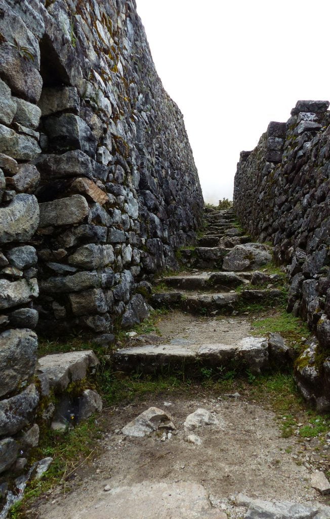 Stone walls and steps, Inca Trail