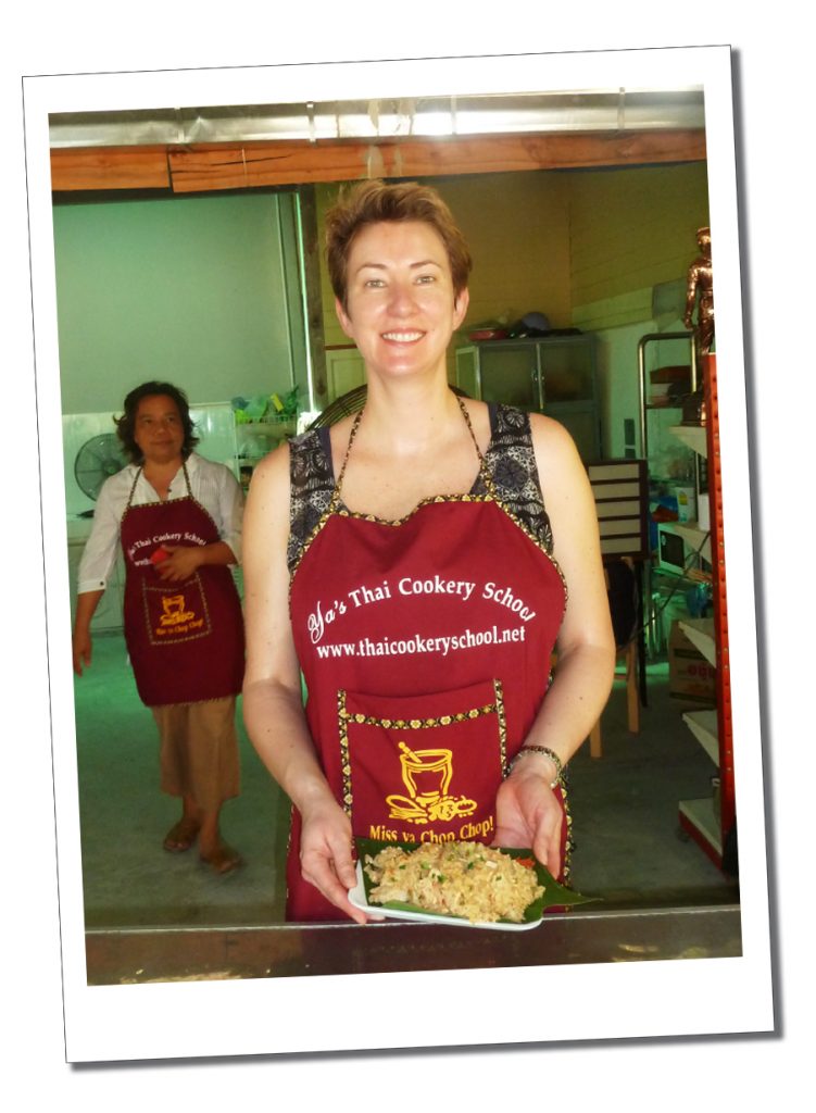 SueWhereWhyWhat with a Thai meal, Thailand