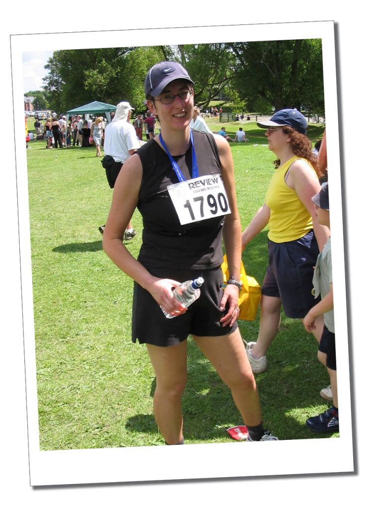 SueWhereWhyWhat after running St.Albans half marathon