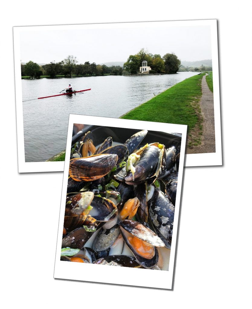 The river, Henly on Thames and Mussles, Borough Market