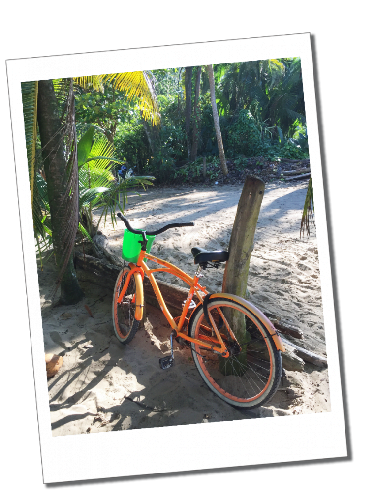 Hired bicycle, on the beach at Puerto Vieja, Costa Rica