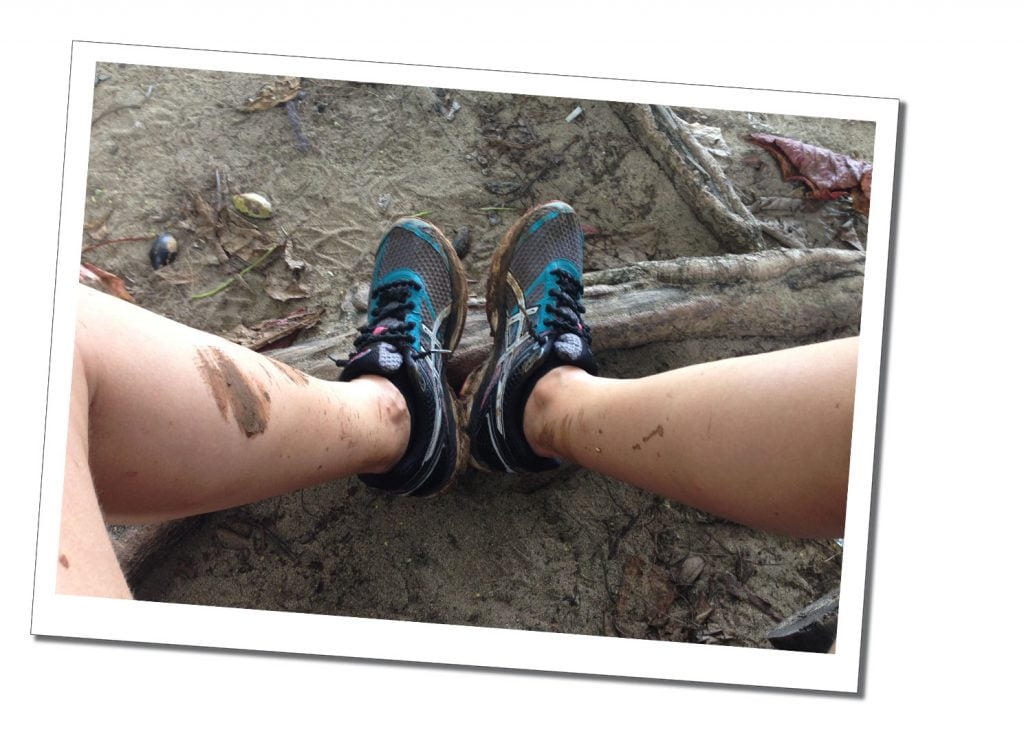 Muddy Training shoes, Kalalau, Hawaii