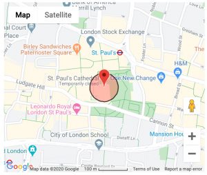 Google Map of St. Paul's Cathedral, London