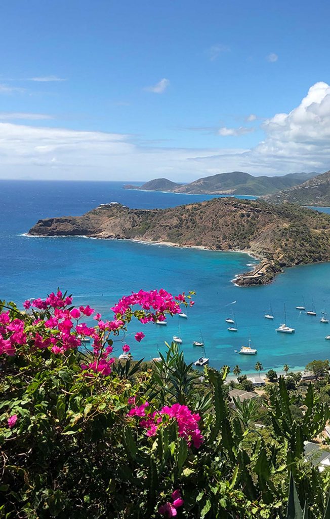 A view of the bay from Shirley Heights, Antigua