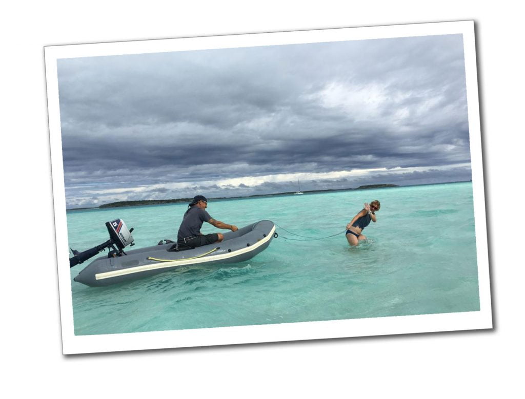 SWWW at Galliot Bank, mile long sand bank, Bahamas