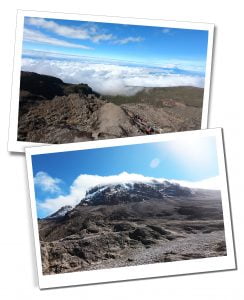 Above the clouds at the top of the Baranco Wall - What To Expect When Climbing Mount Kilimanjaro