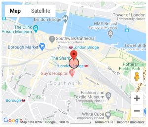 Google Map of The Shard, London