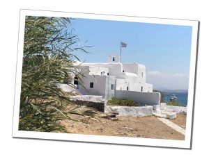 Monastiri views through the bushes What to Do in Paros for 2 Days – Your Perfect Itinerary