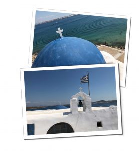 Large blue dome of a Monastiri, Paros, Greece What to Do in Paros for 2 Days – Your Perfect Itinerary