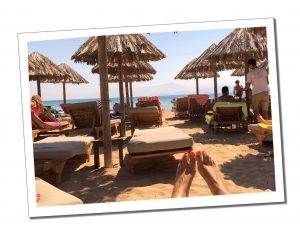 Parasoles on Santa Maria beach, Paros What to Do in Paros for 2 Days – Your Perfect Itinerary