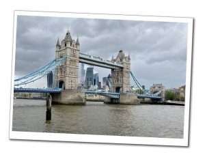 London's tower bridge and the river thames