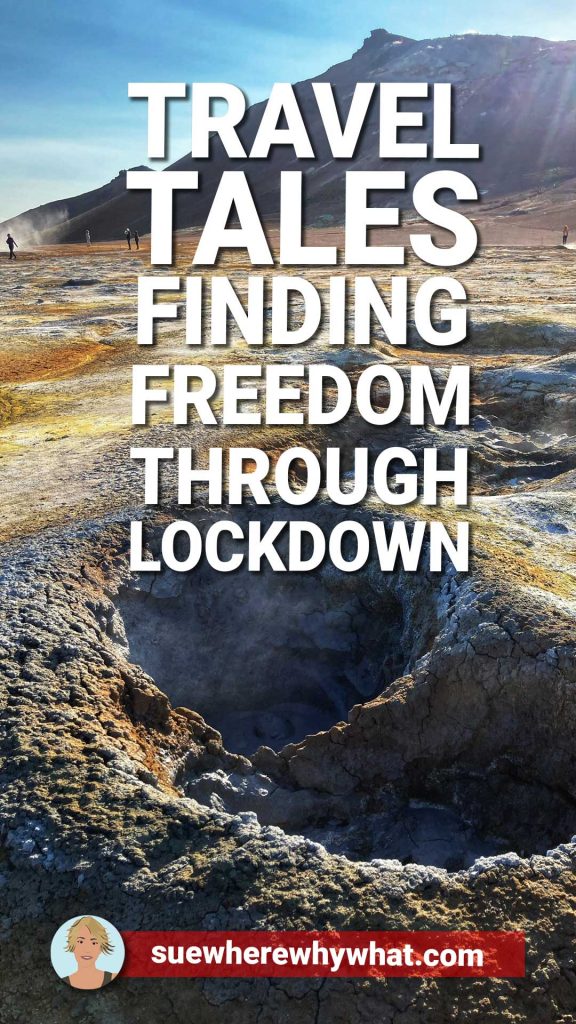 A circular crater in a rocky sparse terrain